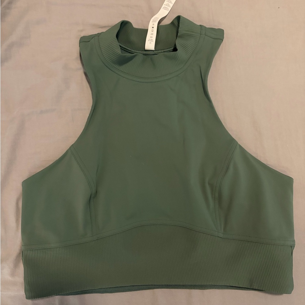 Lululemon Green Sleeveless Crop Top